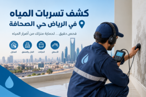 كشف تسربات المياه حى الصحافه